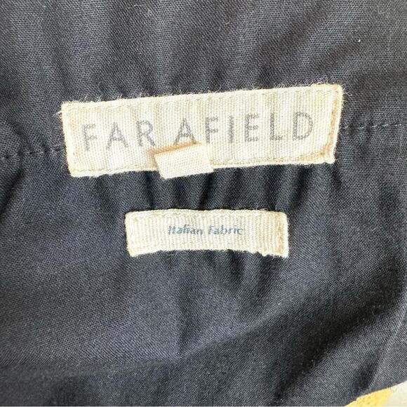 Far Afield Men's Size 3/34 Green Trouser 100% Cotton Italian Fabric Textured - Picture 4 of 10